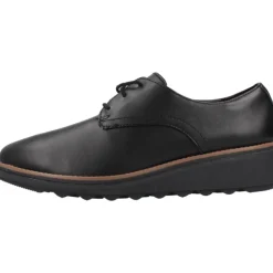 Clarks Snøresko*Stilfulde Lædersnøresko Sort