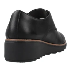 Clarks Snøresko*Stilfulde Lædersnøresko Sort