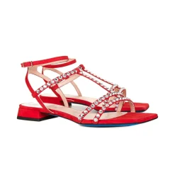 Loriblu Sandaler*Stilfulde Ruskindssandaler Rød