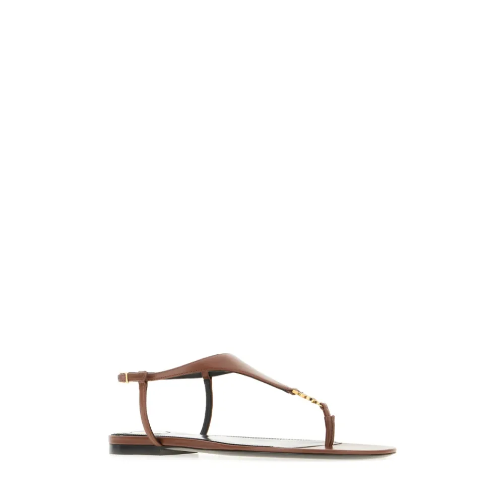 Saint Laurent Sandaler*Stilfulde Sandaler til Sommerbrug Brun
