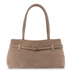 Manu Atelier Skuldertasker*Stilfulde tasker med metal spænde Beige