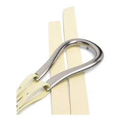 Bottega Veneta Bælter*Stilfuldt læderbælte Gul