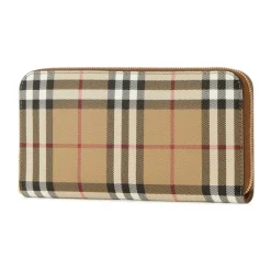 Burberry Punge & Kortholder*Stor Check-pung med lynlås hele vejen rundt Multifarvet