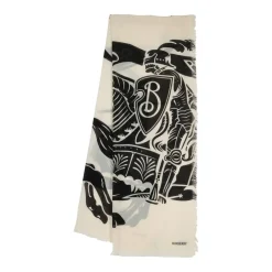 Burberry Tørklæder*Stor Uldtørklæde i Sort