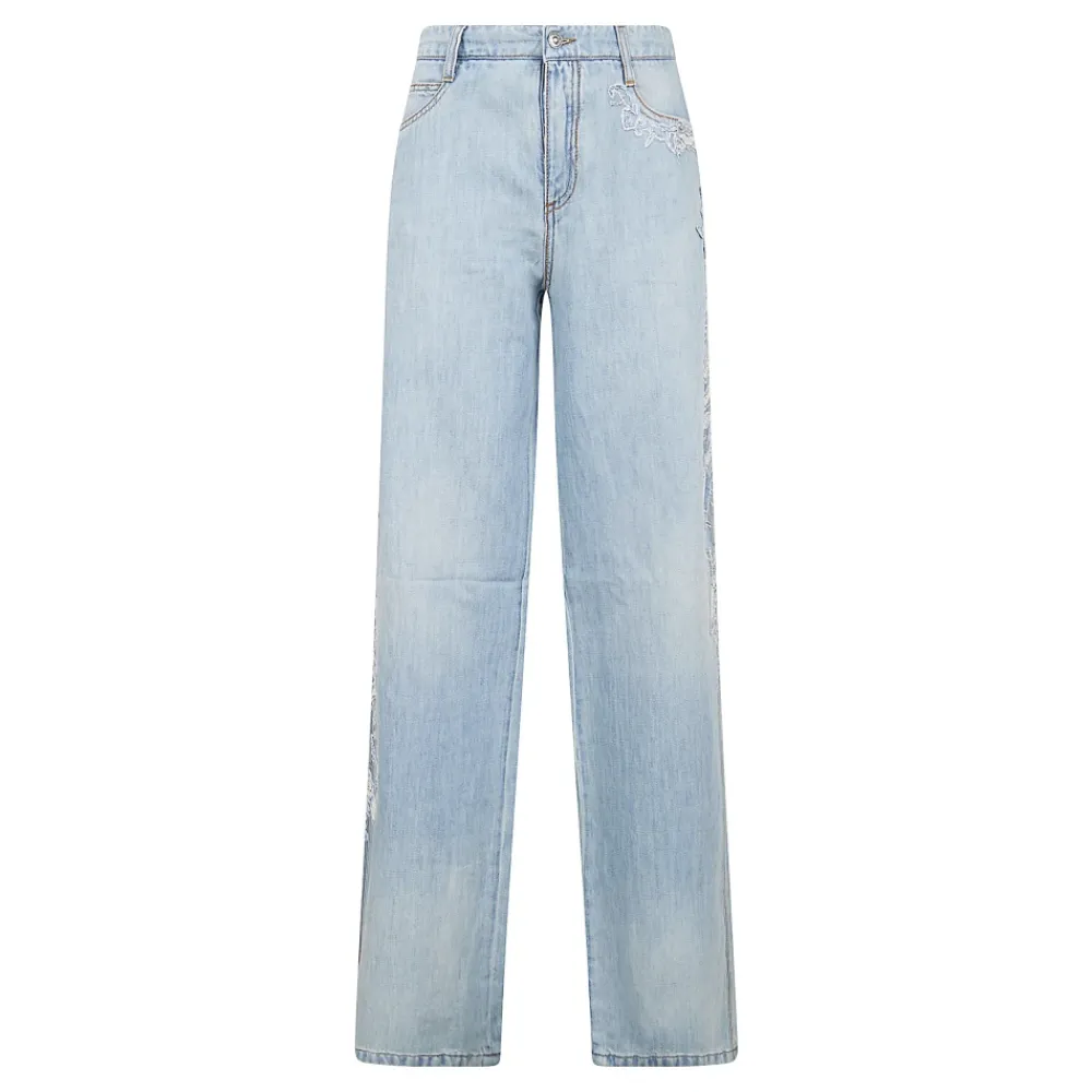 Ermanno Scervino Jeans*Straight Bukser Blå