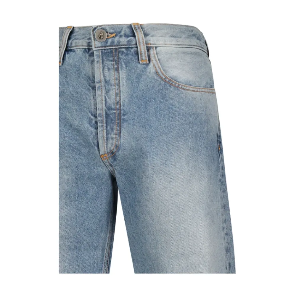 The Attico Jeans*Straight Leg Jeans Blå
