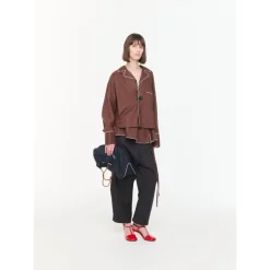 PLAN C Bukser*Straight Leg Trousers Sort