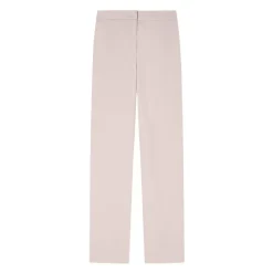 Emporio Armani Bukser*Straight Trousers i Vasket Twill Beige