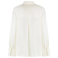 Vince Bluser & Skjorter*Stretch-Silke Bluse med Knapper Hvid