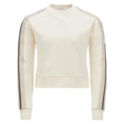Moncler Sweatshirts*Stribet Hæklet Sweatshirt Sæt Beige