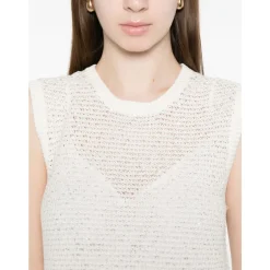 Fabiana Filippi Kjoler*Strikket Kjole Hvid