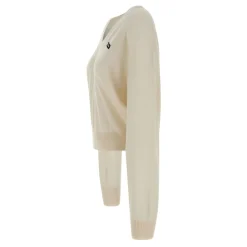 ROTATE Birger Christensen Striktrøjer & Sweatere*Strikket V-hals Sweater Hvid