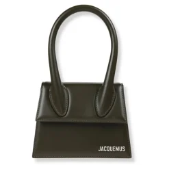 Jacquemus Bæltetasker*Struktureret lædertaske med aftagelig rem Grøn