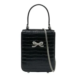 Self Portrait Bæltetasker*Struktureret Mini Taske Sort