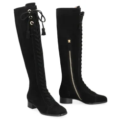 Alberta Ferretti Støvler*Suede leather boots Sort