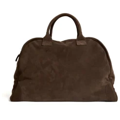 04651/ A trip in a bag Rejsetasker*Suede Weekender Bag Brun