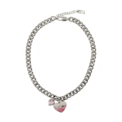 Marc Jacobs Smykker*Swarovski Krystal Hjerte Ballon Halskæde Grå