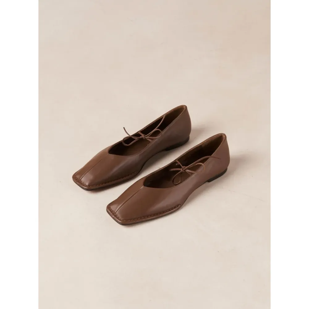 ALOHAS Ballerina Sko*Sway Ballerina-sko i læder Brun