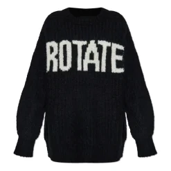 ROTATE Birger Christensen Striktrøjer & Sweatere*Sweater med logo Sort