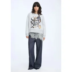 Munthe Sweatshirts*Sweatshirt Grå