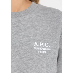 A.P.C. Sweatshirts*Sweatshirt med broderet logo Grå