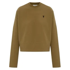 Ami Paris Sweatshirts*Sweatshirt med broderet logo Grøn