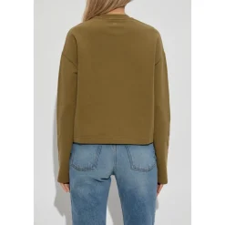 Ami Paris Sweatshirts*Sweatshirt med broderet logo Grøn