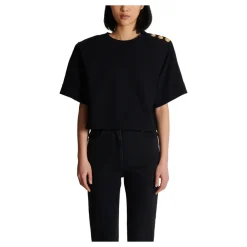 Balmain T-Shirts*Sweatshirt med knapper Sort