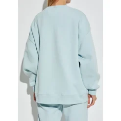 ROTATE Birger Christensen Sweatshirts*Sweatshirt med logo Blå