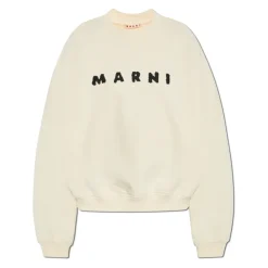 Marni Sweatshirts*Sweatshirt med logo Beige