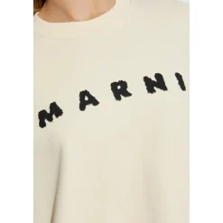 Marni Sweatshirts*Sweatshirt med logo Beige
