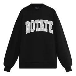ROTATE Birger Christensen Sweatshirts|Striktrøjer & Sweatere*Sweatshirt med logo Sort