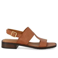 Angulus Sandaler*Tan Lædersandal med Dekorativ Syning Beige