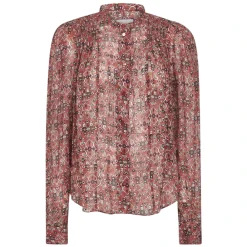 Marant étoile Bluser & Skjorter*Tapestry Print Mandarin Krave Skjorte Orange