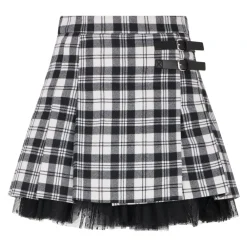 RED Valentino Nederdele*Tartan Kilt Mini Skirt Multifarvet