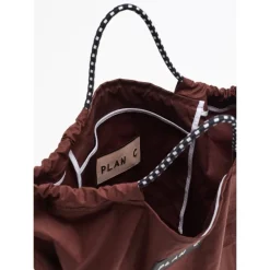 PLAN C Indkøbstasker*Technical Cotton Shopping Bag Brun