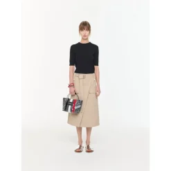 PLAN C Nederdele*Technical Skirt Beige