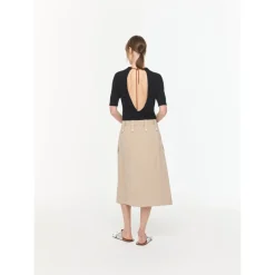 PLAN C Nederdele*Technical Skirt Beige