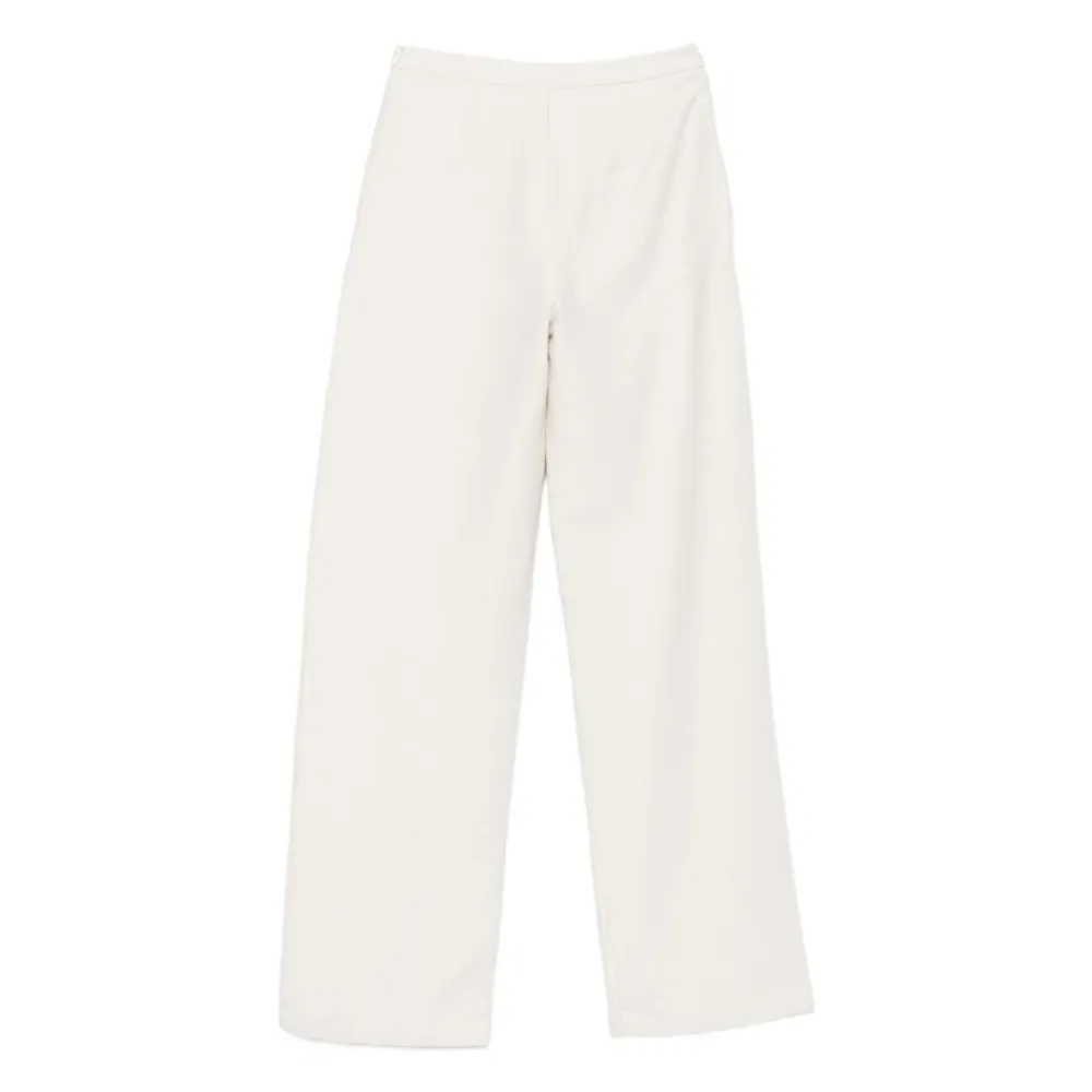 Emporio Armani Bukser*Teksturerede bukser med brede ben Beige