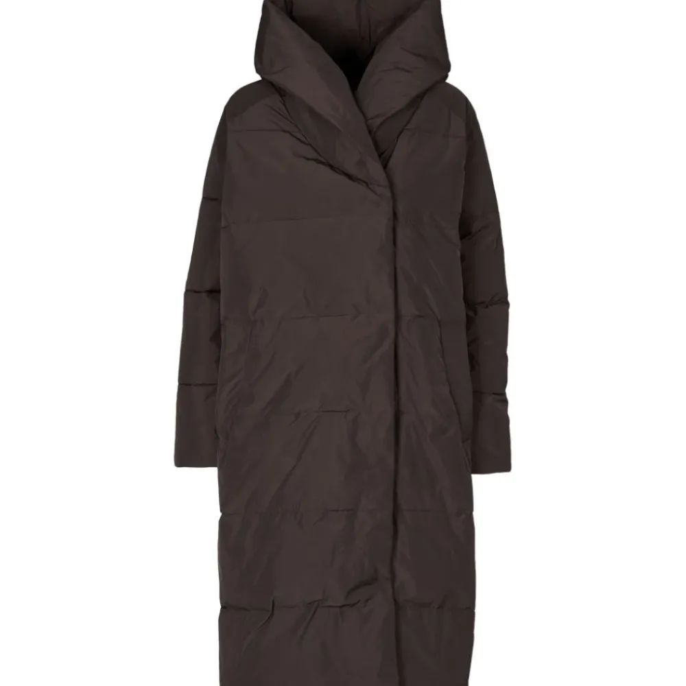 Basic Apparel Frakker*Tenna Shawl Krave Frakke - Chokolade Torte Brun