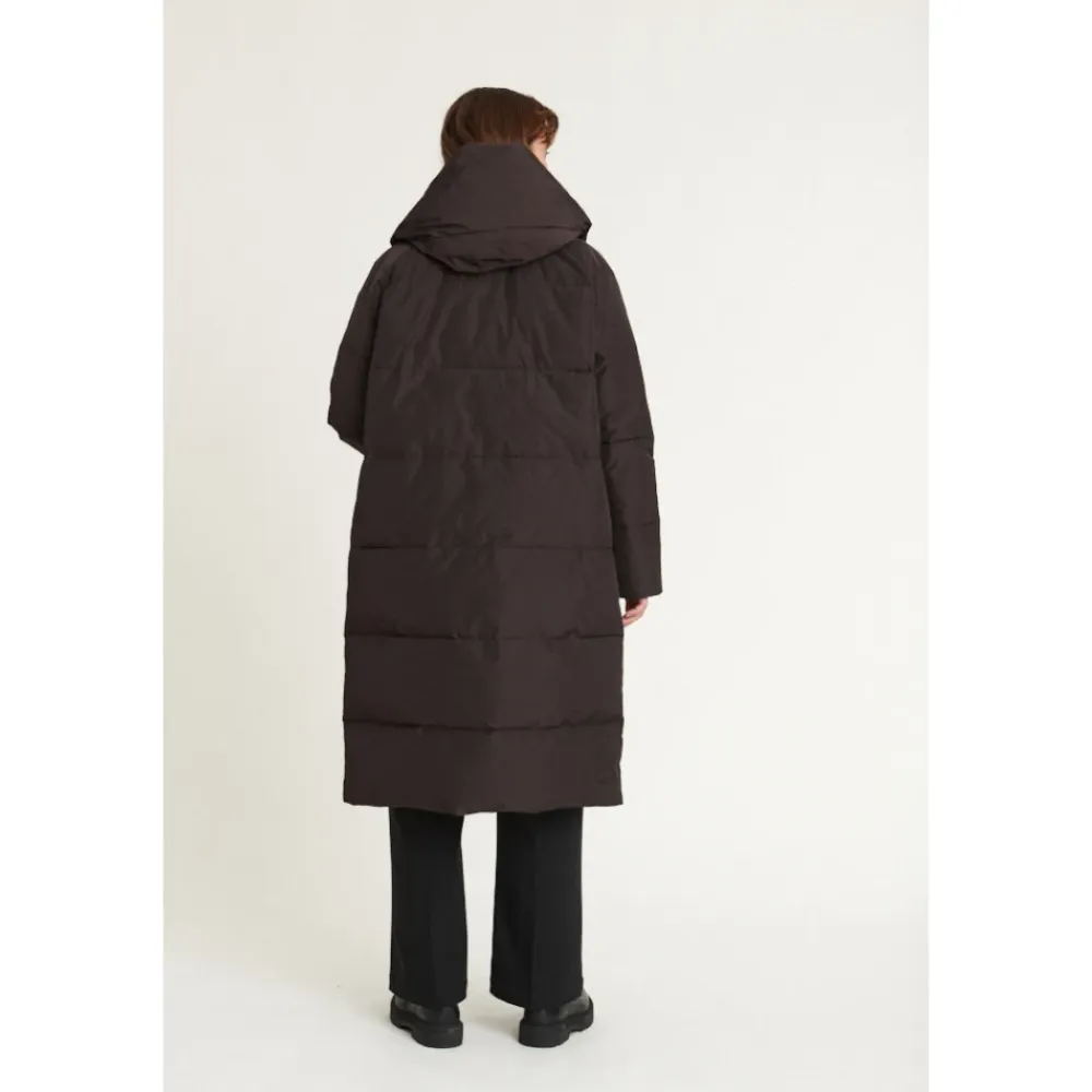 Basic Apparel Frakker*Tenna Shawl Krave Frakke - Chokolade Torte Brun