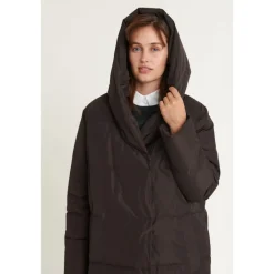 Basic Apparel Frakker*Tenna Shawl Krave Frakke - Chokolade Torte Brun