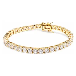 Nialaya Smykker*Tennis Bracelet in Gold Gul