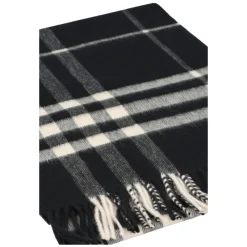 Burberry Tørklæder*Ternet Cashmere Halstørklæde Sort