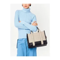 Marc Jacobs Indkøbstasker*The Colorblock Medium Tote Bag Beige