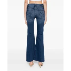 Mother Jeans*The Hustler High Waisted Flare Jeans Blå