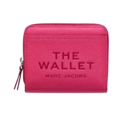 Marc Jacobs Punge & Kortholder*The Leather Mini Compact Wallet Pink