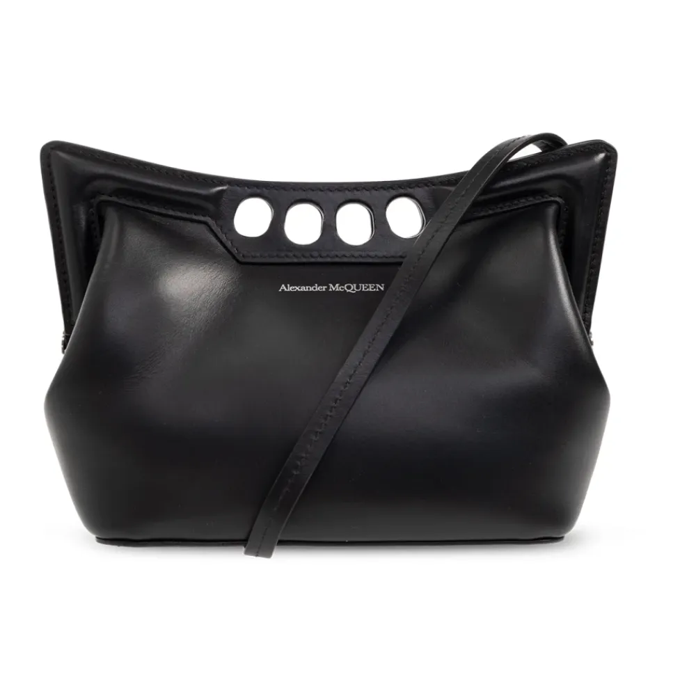 Alexander McQueen Bæltetasker*‘The Peak Mini’ skuldertaske Sort