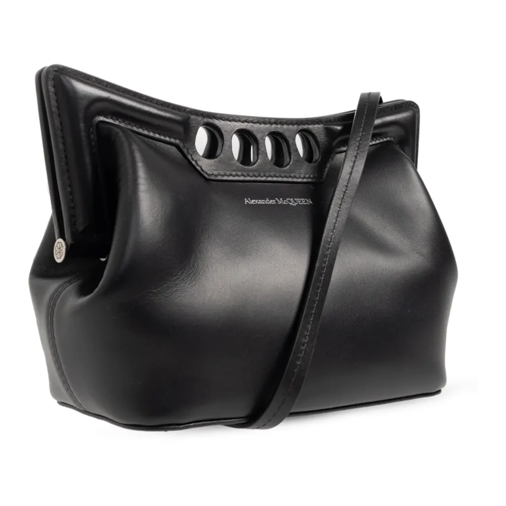 Alexander McQueen Bæltetasker*‘The Peak Mini’ skuldertaske Sort