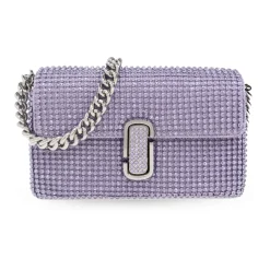 Marc Jacobs Bæltetasker*The Rhinestone J Marc Mini Skuldertaske Lilla